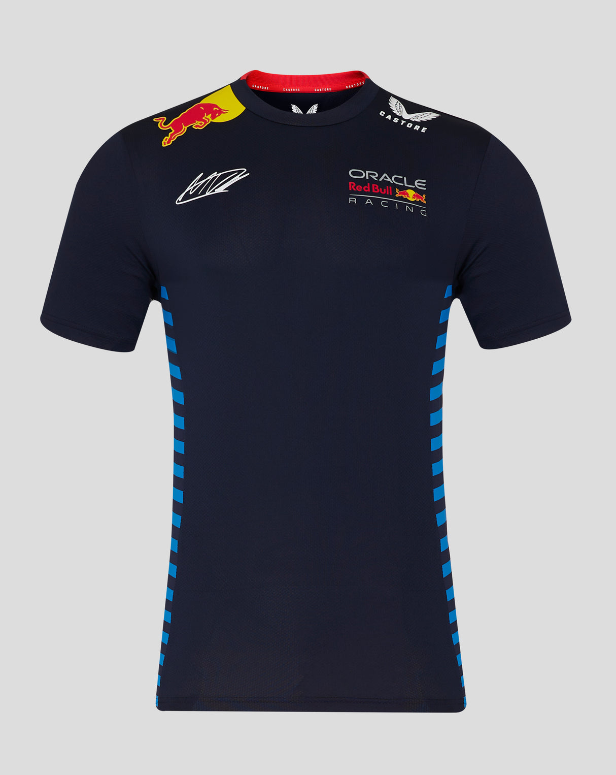 Red Bull környakú póló, Castore, Max Verstappen, kék, 2024 - FansBRANDS®
