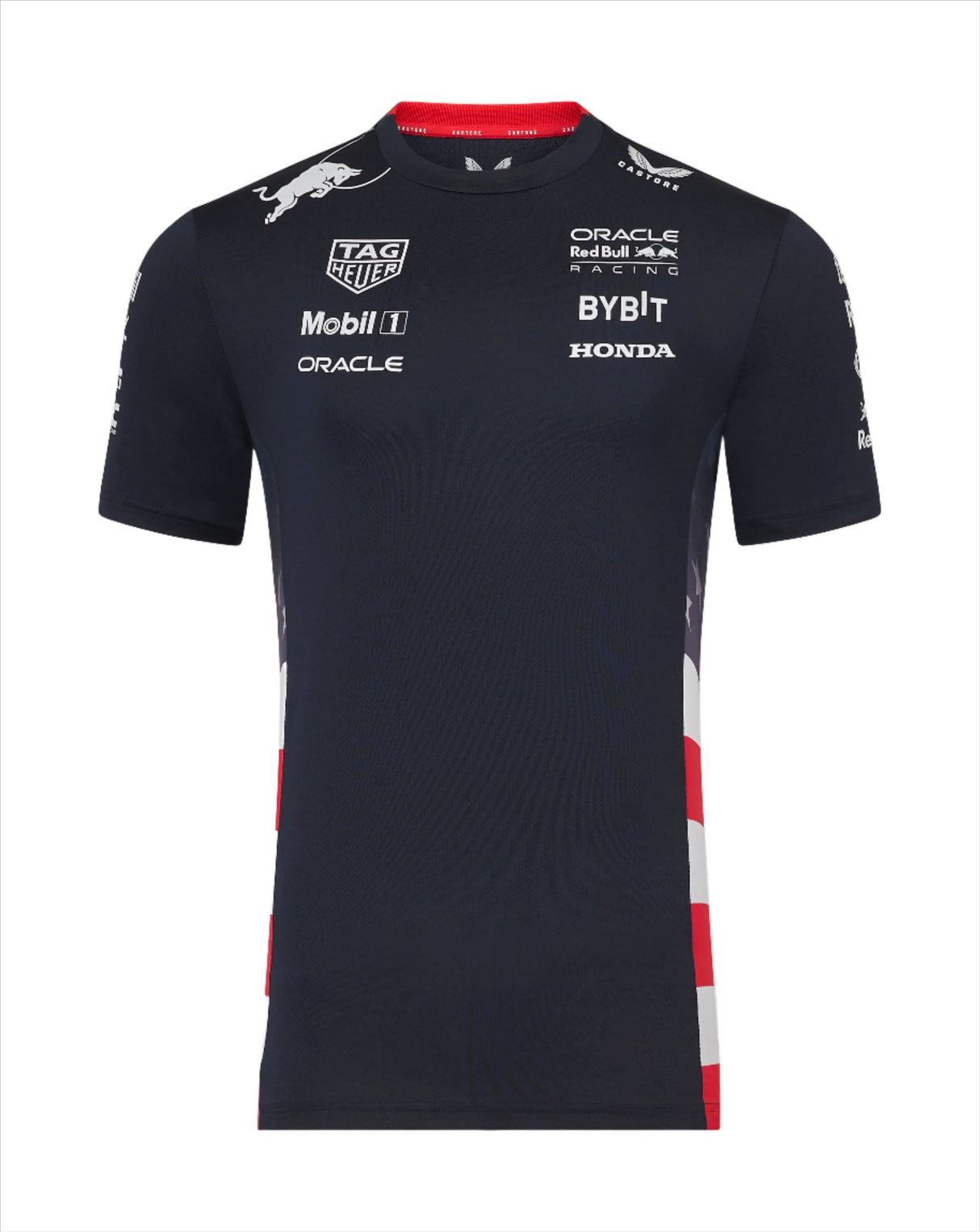 Red Bull póló, Castore, csapat, Amerika, kék, 2024