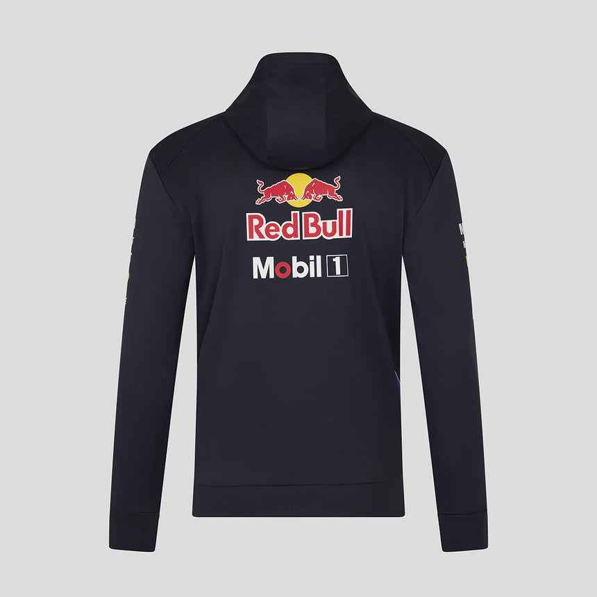 Red Bull kapucnis pulóver, csapat, kék, 2026