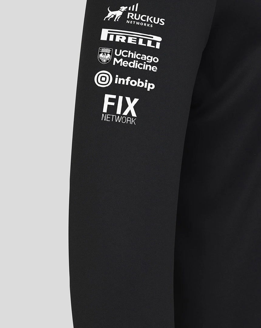 Haas F1 pulóver, negyedig cipzáras, csapat, fekete