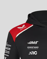 Haas F1 kapucnis pulóver, csapat, fekete