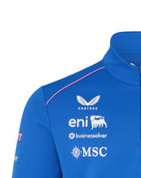 Alpesi tréningfelső, csapat, negyedig cipzáras, kék