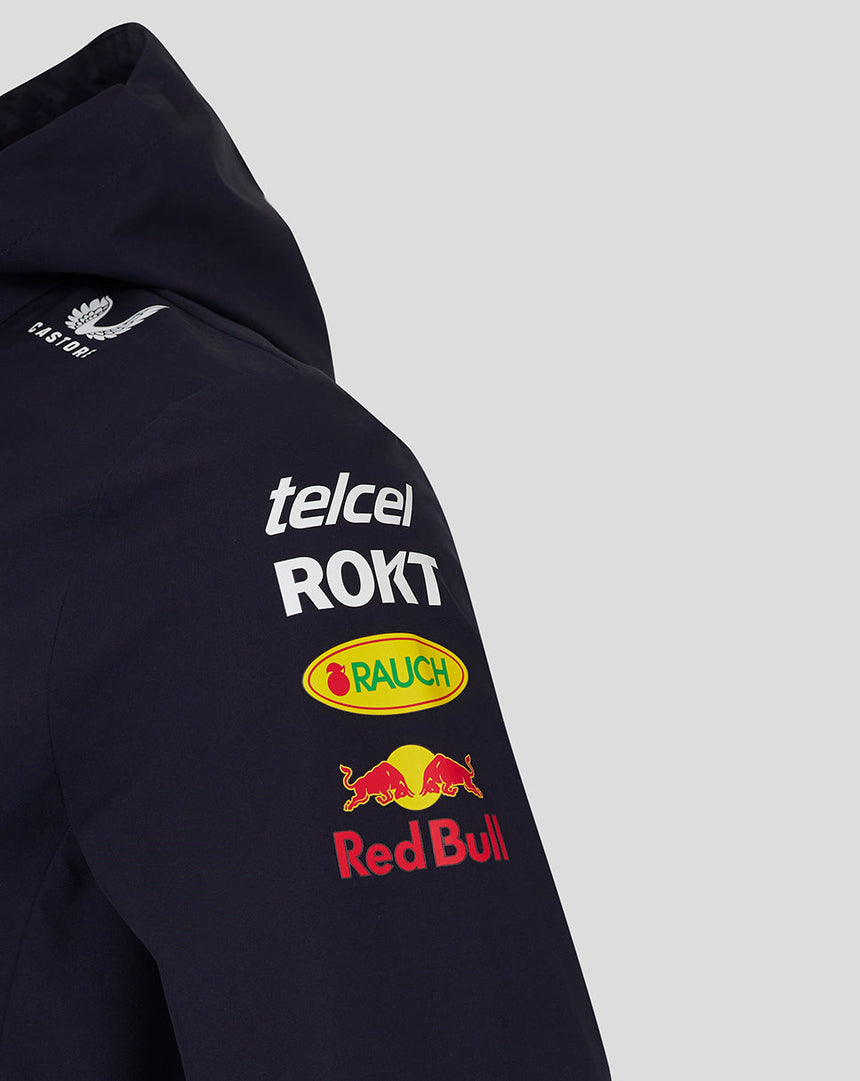 Red Bull jacket, Castore, team, water repellent, blue, 2024