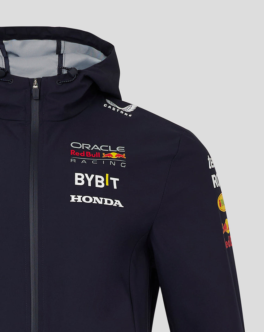 Red Bull jacket, Castore, team, water repellent, blue, 2024