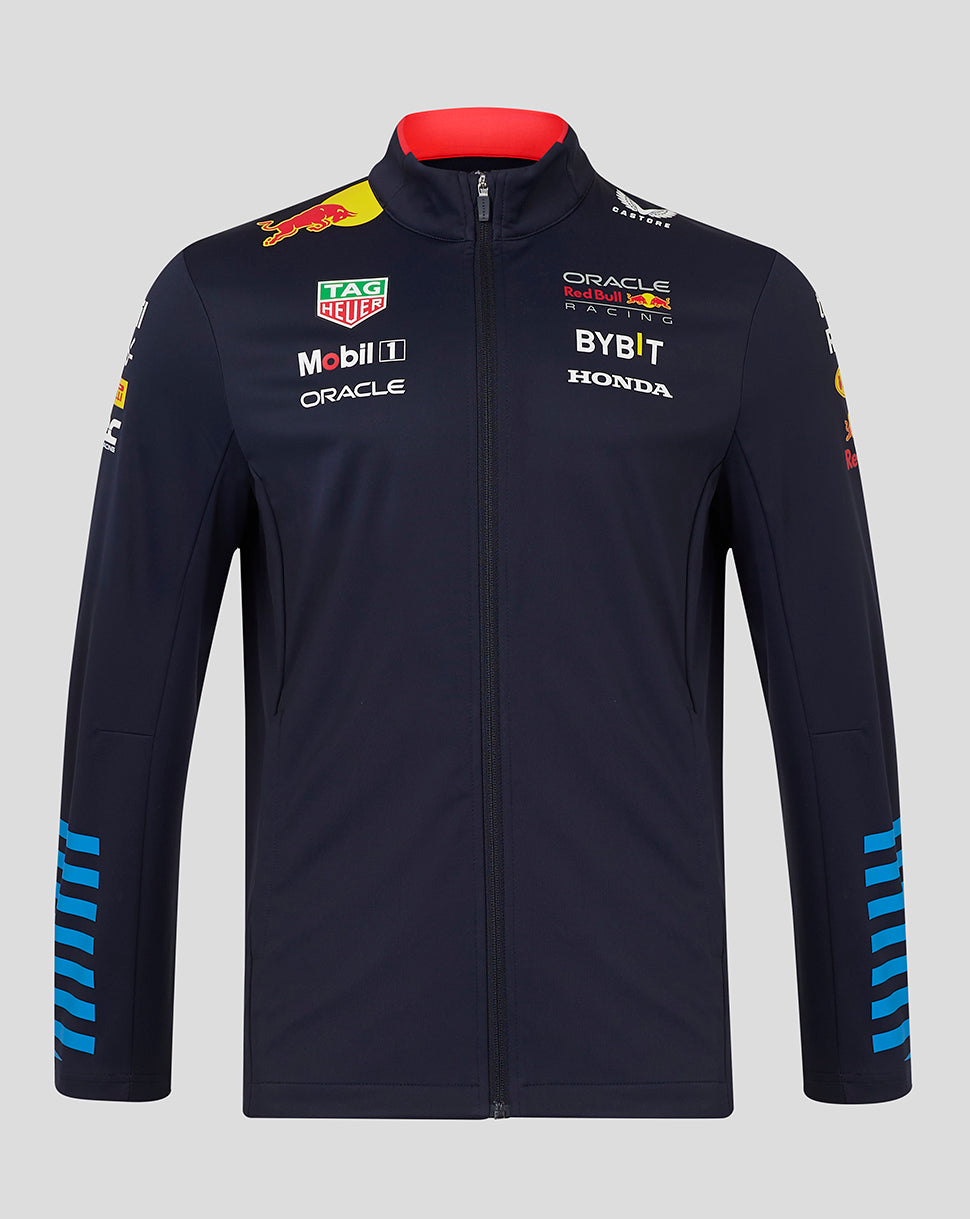 Red Bull kabát, Castore, csapat, softshell, kék, 2024