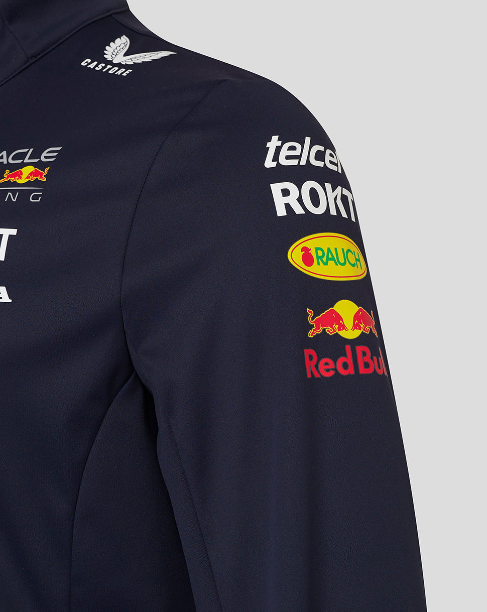 Red Bull kabát, Castore, csapat, softshell, kék, 2024