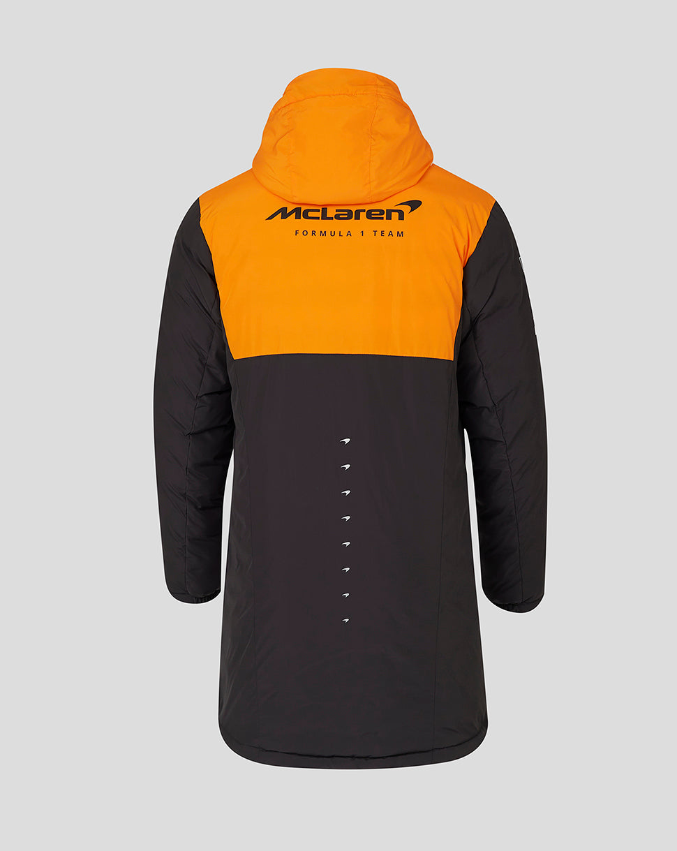 McLaren kabát, Castore, csapat, Longline, bélelt, szürke, 2024