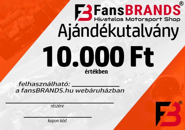 Ajándékutalvány 10.000 Ft - FansBRANDS®