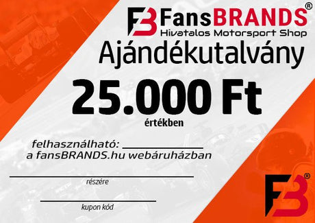 Ajándékutalvány 25.000 Ft - FansBRANDS®