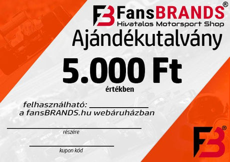 Ajándékutalvány 5.000 Ft - FansBRANDS®