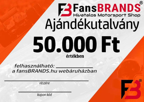 Ajándékutalvány 50.000 Ft - FansBRANDS®