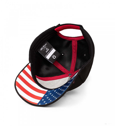 Alfa Romeo Baseball Sapka, USA GP, Felnőtt, Fekete, 2022 - FansBRANDS®