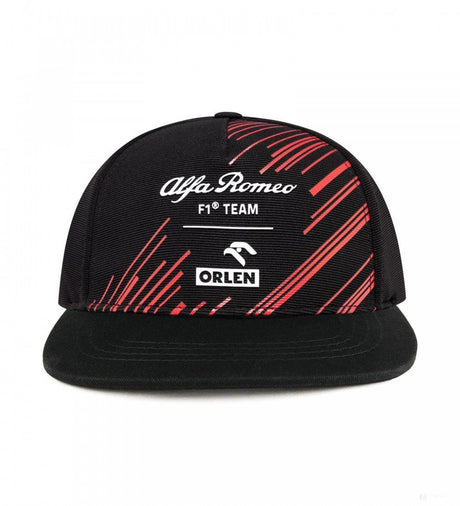 Alfa Romeo Flatbrim Sapka, csapat Felnőtt, Fekete, 2022 - FansBRANDS® - HU