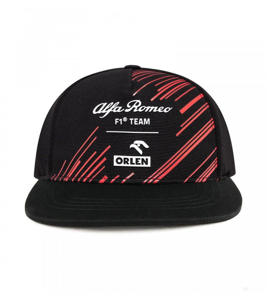 Alfa Romeo Flatbrim Sapka, Team Felnőtt, Fekete, 2022 - FansBRANDS®