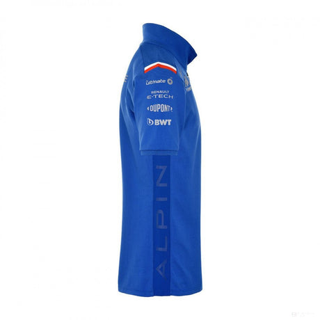Alpine Galléros Csapat Póló, Kék, 2022 - FansBRANDS®