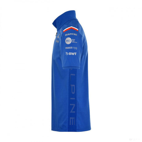 Alpine Galléros Csapat Póló, Kék, 2022 - FansBRANDS®