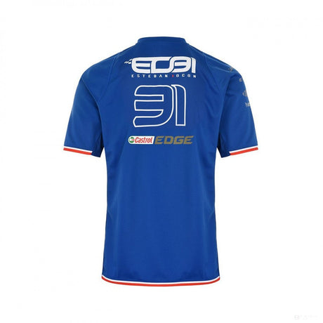 Alpine Póló, Esteban Ocon 31 csapat, Kék, 2022 - FansBRANDS® - HU