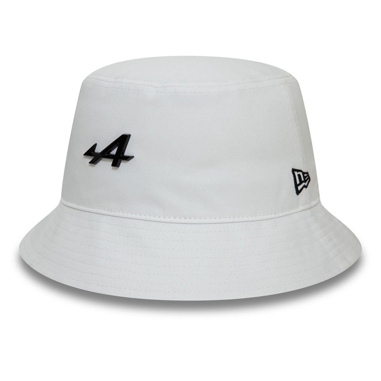 Alpine bucket hat, New Era, fém logó, fehér