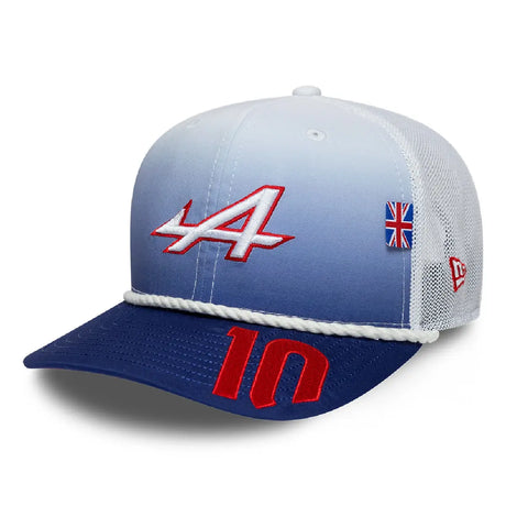 Alpine sapka, csapat, Pierre Gasly, 9SEVENTY, New Era, Silverstone különkiadás, fehér, 2026