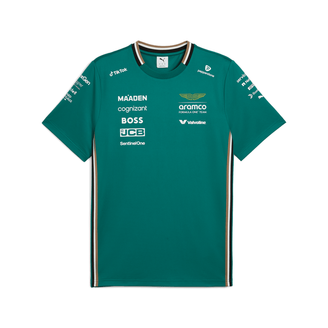 Aston Martin AMF1, Puma csapat póló, Zöld 🔥 - FansBRANDS® - HU