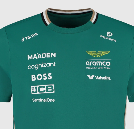 Aston Martin AMF1, Csapat, Póló, Fernando Alonso, Zöld 🔥