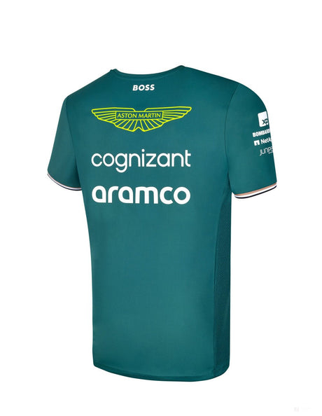 Aston Martin környakú póló, csapat, zöld, 2023 - FansBRANDS®