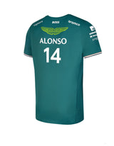 Aston Martin környakú póló, Fernando Alonso, zöld, 2023 - FansBRANDS®