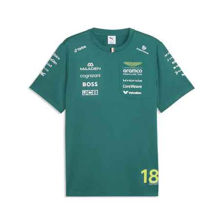 Aston Martin póló, Lance Stroll, csapat, Puma, zöld, 2026