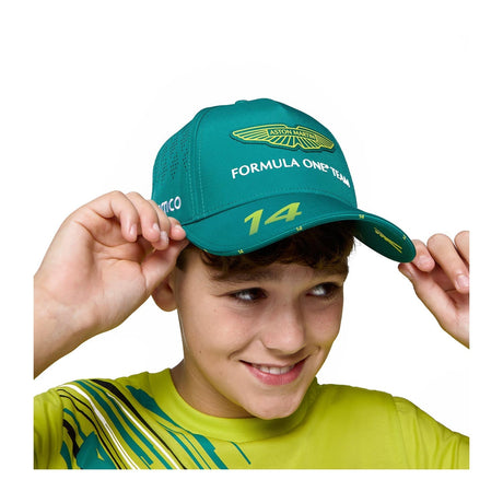 Aston Martin sapka, csapat, Fernando Alonso, gyerekek, zöld - FansBRANDS® - HU