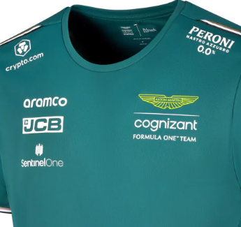 Aston Martin Rundhals-T-Shirt, Team, grün, 2023