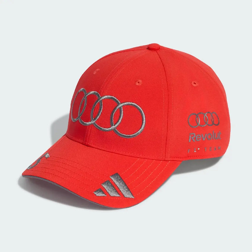 Audi adidas sapka, csapat, Gabriel Bortoleto, piros, 2026