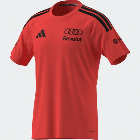 Audi póló, csapat, beállítás, adidas, piros, 2026