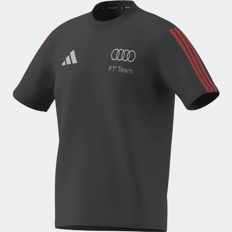 Audi póló, DNA, kis logó, adidas, szürke