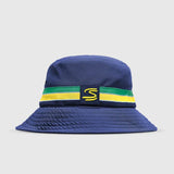 Ayrton Senna bucket kalap, csíkos, kék - FansBRANDS®
