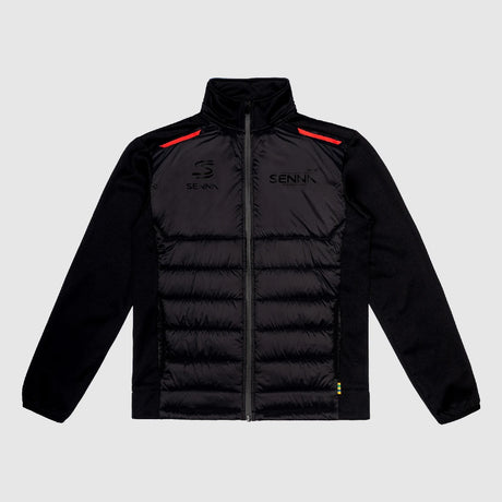 Ayrton Senna kabát, race, fekete