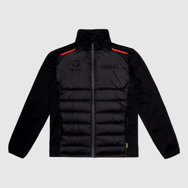 Ayrton Senna kabát, race, fekete