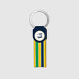 Ayrton Senna kulcstartó, csíkos, kék