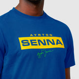 Ayrton Senna Logo Környakú Póló - FansBRANDS®
