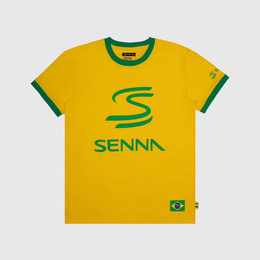 Ayrton Senna póló, örökség, sárga