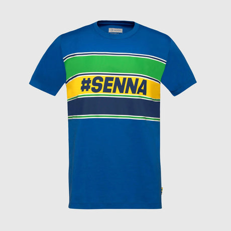 Ayrton Senna póló, SENNA, kék - FansBRANDS®