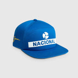 Ayrton Senna sapka, Nacional, eredeti 1984 - es, textil kemény tokban, kék - FansBRANDS®