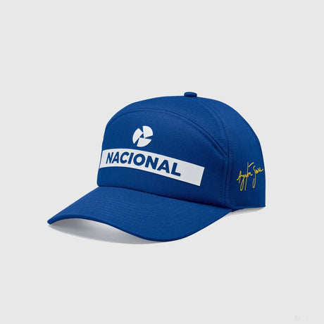 Ayrton Senna sapka, nacional, kék, táskával, - FansBRANDS®