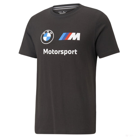 BMW MMS környakú póló, Puma, ESS, logo, fekete - FansBRANDS®
