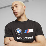 BMW MMS környakú póló, Puma, ESS, logó, fekete - FansBRANDS®