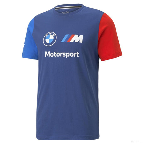 BMW MMS környakú póló, Puma, ESS, logo, kék - FansBRANDS®