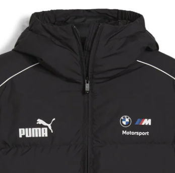 BMW Motorsport kabát, Puma, MMS MT7+ ECOLITE, fekete