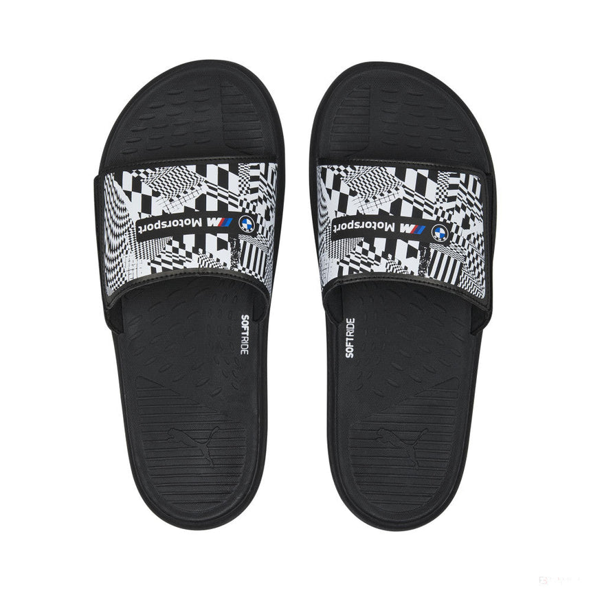 BMW papucs, Puma, MMS, softride slide, fekete - piros - FansBRANDS® - HU