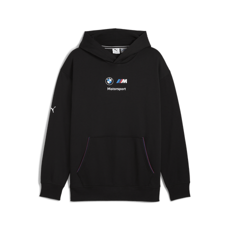 BMW Polár Kapucnis Pulóver, Puma, MMS, essential+, fekete 🔥 - FansBRANDS® - HU