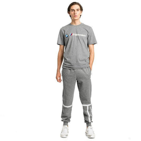 BMW póló, Puma BMW MMS logó kerek nyakú, szürke, 2019 - FansBRANDS® - HU