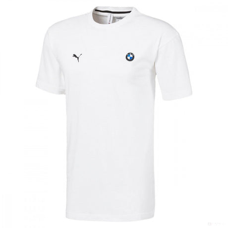 BMW T-shirt, Puma BMW MMS Life Graphic Round Neck, White, 2020 - FansBRANDS®
